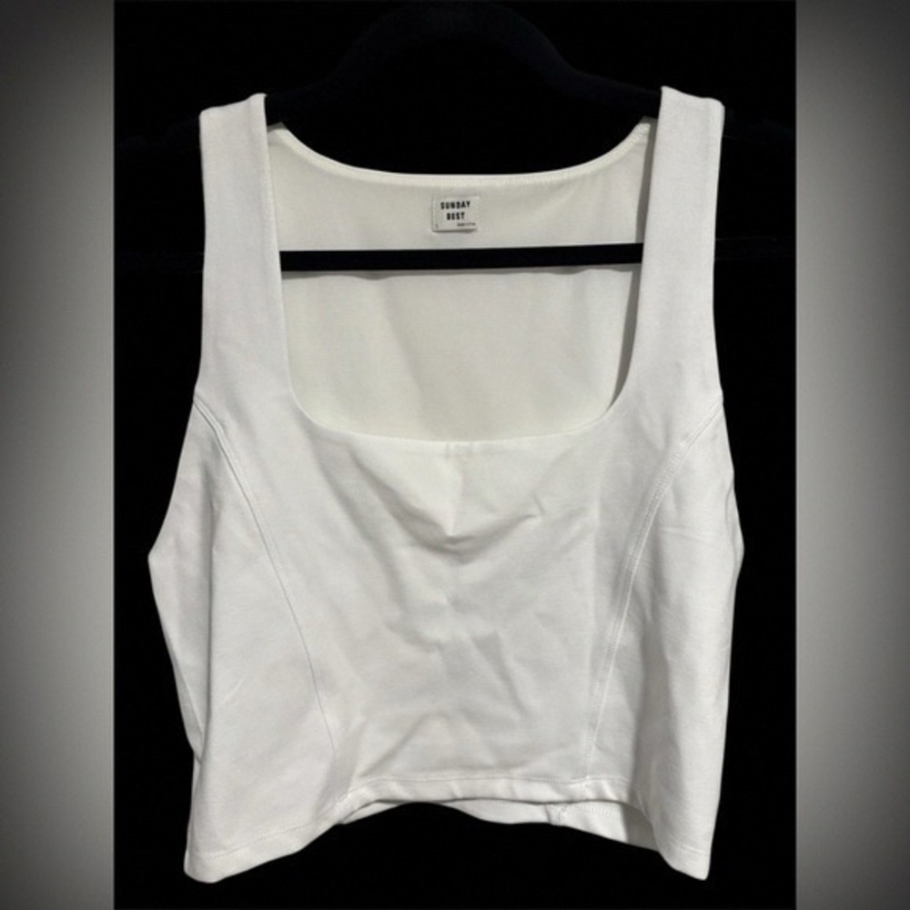 Sunday Best White Crop Top
